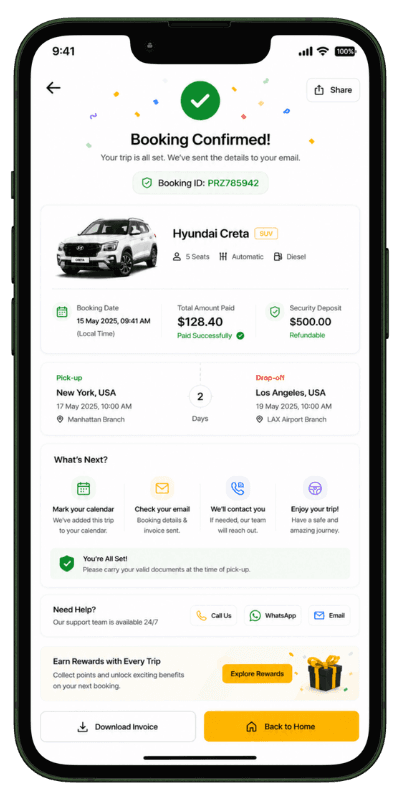 Prozen Rent product screen 5