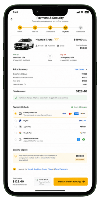 Prozen Rent product screen 4