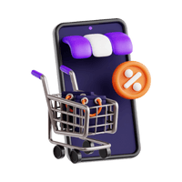 E-commerce app interface showcasing product catalog, shopping cart, and secure checkout features