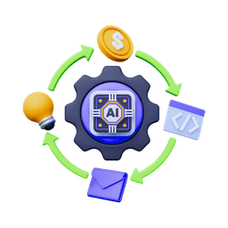 Illustration representing innovative technology empowering and transforming modern businesses