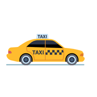 Taxi booking mobile app showcasing ride options, booking confirmation, and GPS-based driver tracking