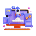 Illustration representing UI and UX design services for user-friendly digital products