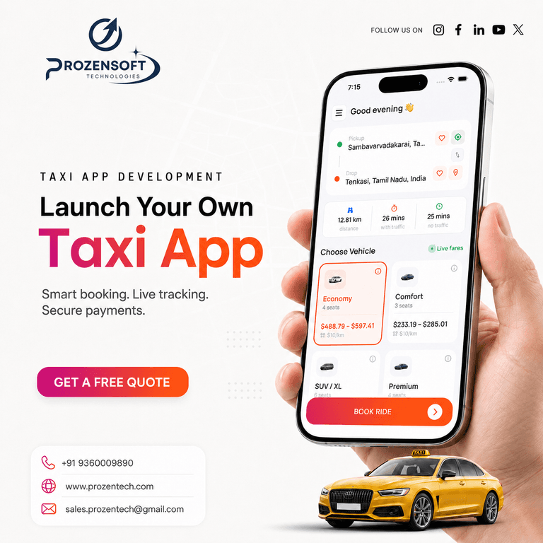 Taxi Booking App Development: Build a Scalable Ride-Hailing Platform for Modern Mobility Businesses