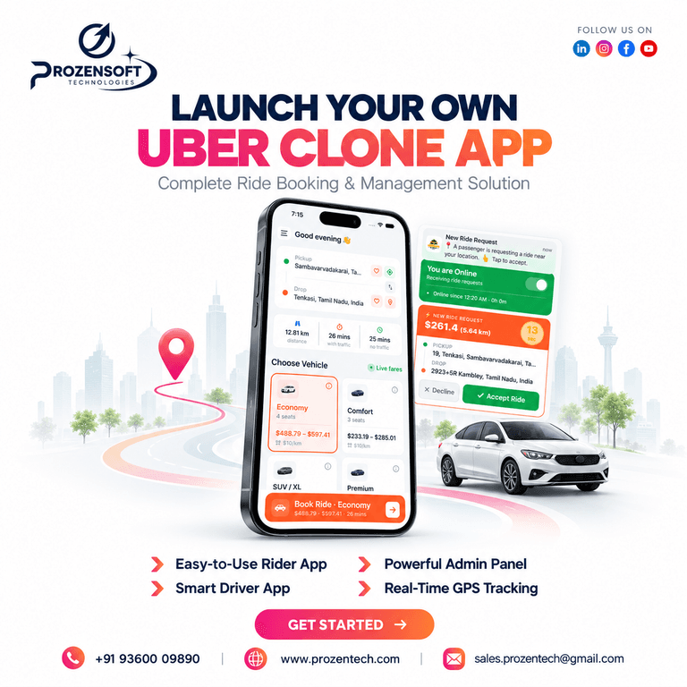 Uber Clone App Development | A Complete Guide to Building a Scalable Ride-Hailing Business in 2026