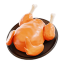 Chicken dishes category in food delivery app menu for online ordering Chicken food category screen in a food delivery app for online restaurant orders