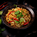 Noodles dishes menu in food delivery app for online ordering Noodles menu screen in a food delivery app for online restaurant orders