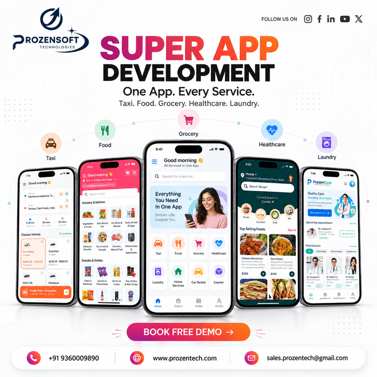Super App Development โ Build an All-in-One Digital Platform for Modern Businesses