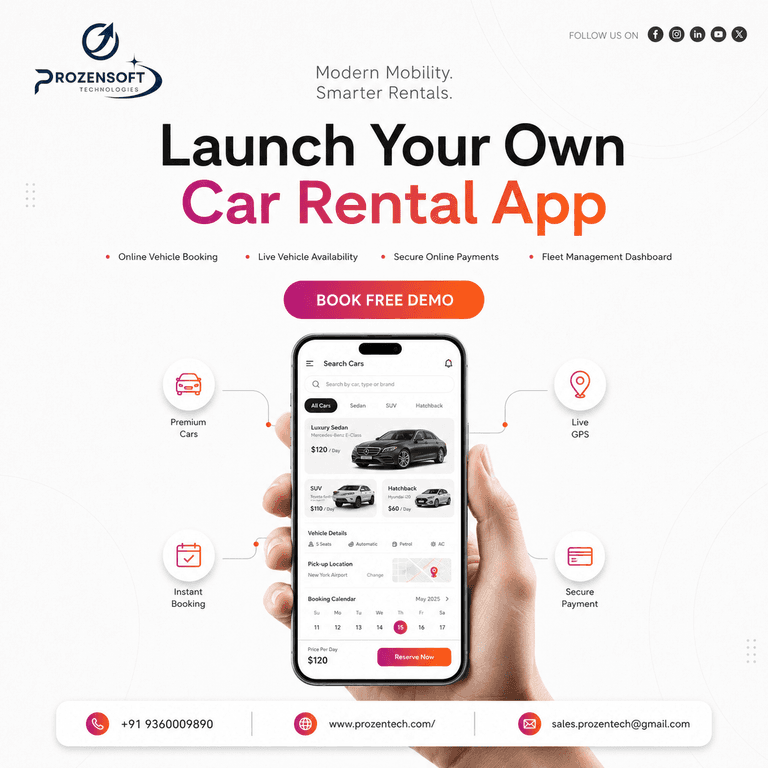 How Car Rental App Development Helps Rental Businesses Grow Faster