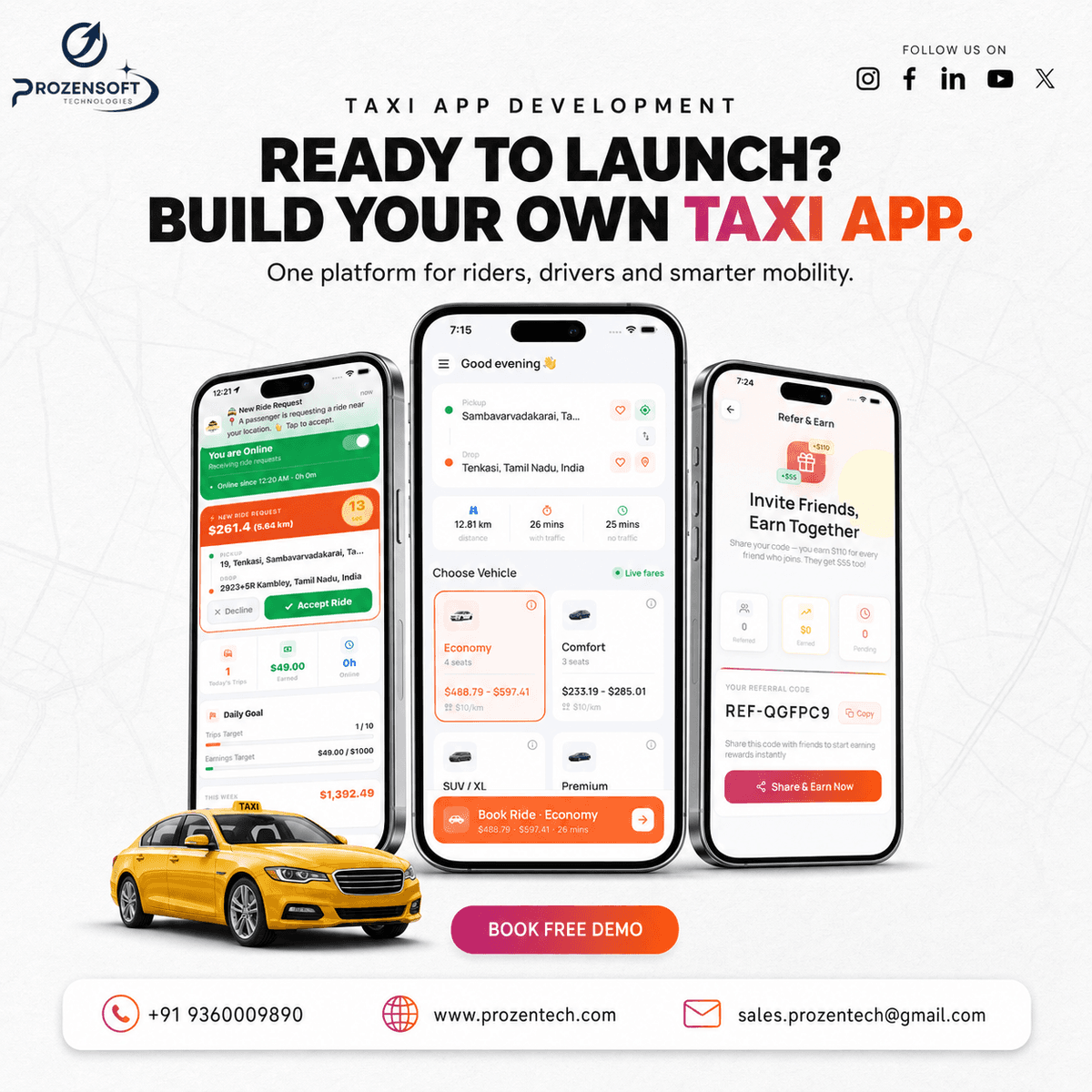 Taxi App Development | Build a Scalable Ride-Hailing Platform for Your Business