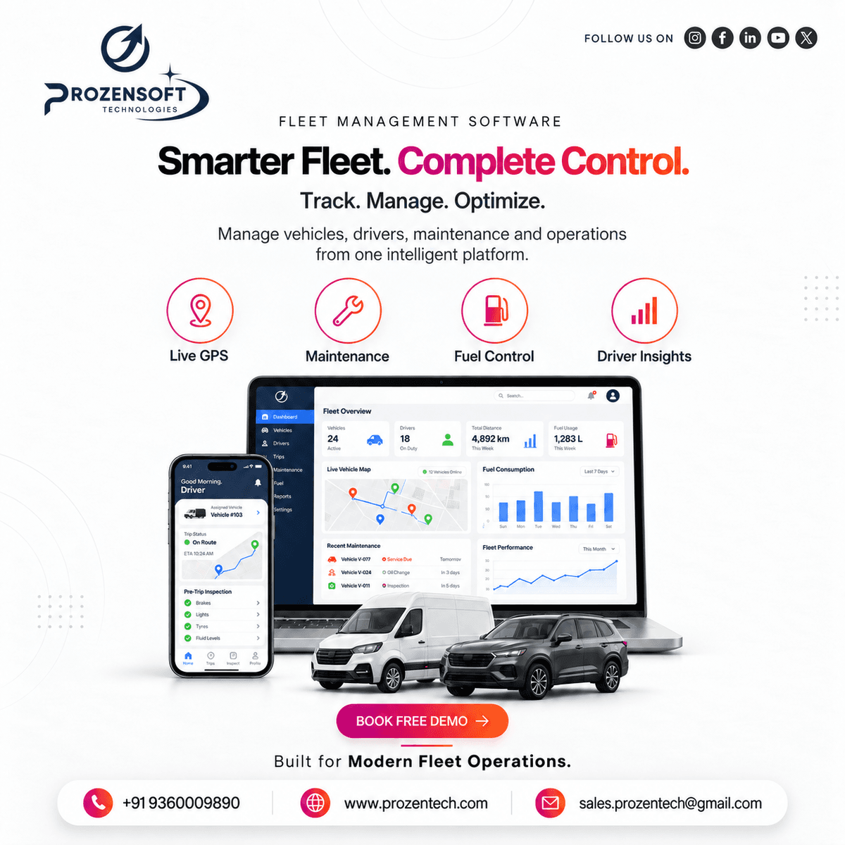 Fleet Management Software | Build Smarter, Safer and More Efficient Fleet Operations